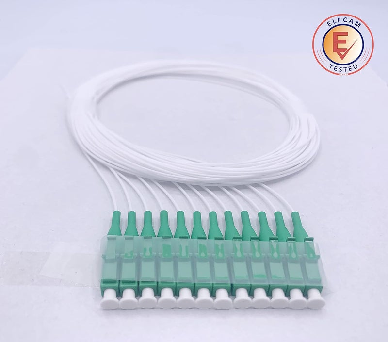 Elfcam ® - 12 Fibre Pigtail Single Mode LCA 9/125um OS2, White - Image 4